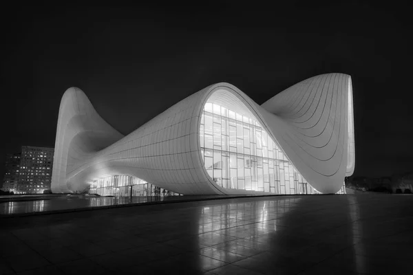 Heydar Aliyev Központ Architektúrája Január 2019 Ben Hozott Baku Azerbajdzsán — Stock Fotó