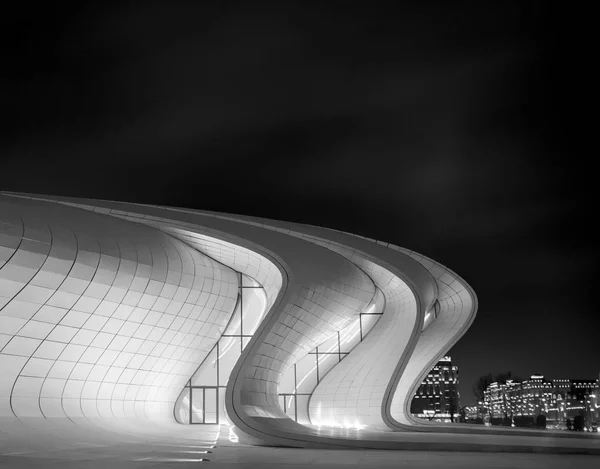 Heydar Aliyev Centro Architettura Baku Azerbaigian Preso Nel Mese Gennaio — Foto Stock