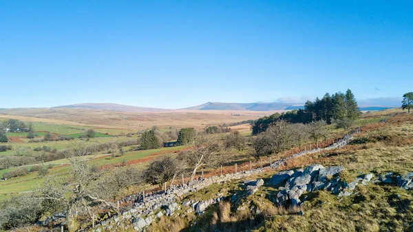 Brecon Beacon túra v jižním Walesu v listopadu 2018 se — Stock fotografie