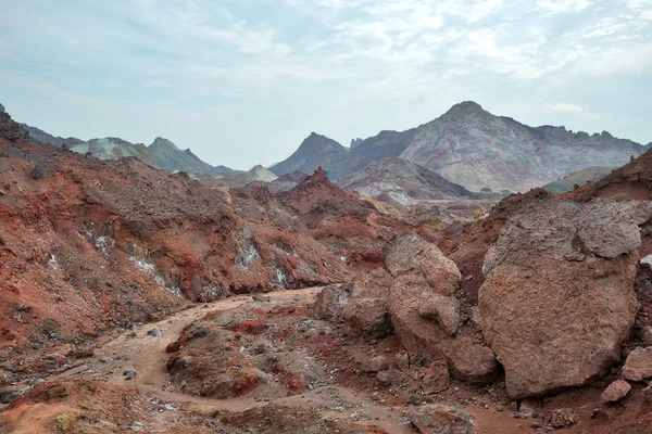 Ilha Hormuz em linha reta de Hormuz, sul do Irã, tomada em Januar — Fotografia de Stock