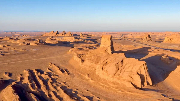 2019年1月在伊朗东部拍摄的 d舍特-卢特沙漠 — 图库照片