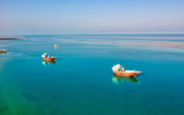 Hagyomány Lenj halászatot hajó Qeshm-sziget déli Iránban, ta — Stock Fotó