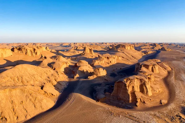 Dasht-e Lut Desert in eastern Iran taken in January 2019 i — стоковое фото