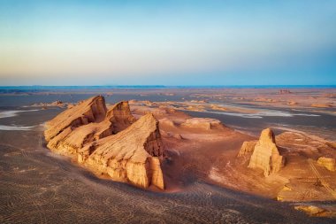 Dasht-e Lut Desert in eastern Iran taken in January 2019 taken i clipart