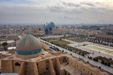 Naqsh-e Jahan Square in Isfahan, Iran, taken in Januray 2019 tak clipart