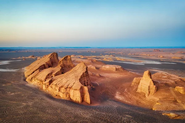 Dasht-e Lut Desert in eastern Iran taken in January 2019 i — стоковое фото