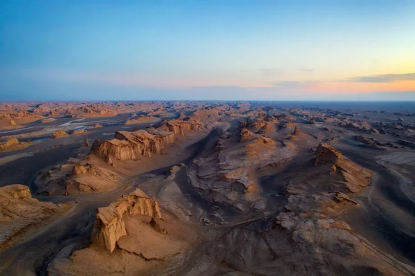 Dasht-e Lut Desert in eastern Iran taken in January 2019 i — стоковое фото