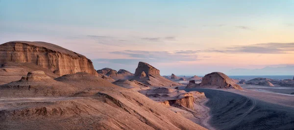 Dasht-e Lut Desierto en el este de Irán tomada en enero 2019 tomada i — Foto de Stock