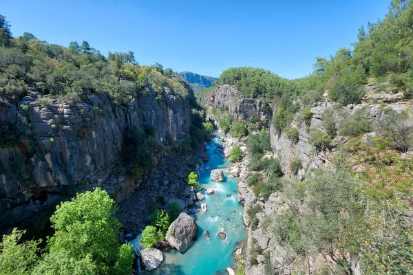 Tazi Canyon Blue River taken in April 2019\r\n' taken in hdr — Stock Photo, Image