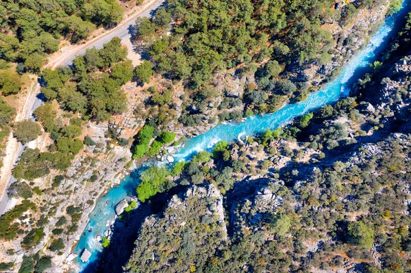 Tazi Canyon Blue River taken in April 2019\r\n' taken in hdr — Stock Photo, Image