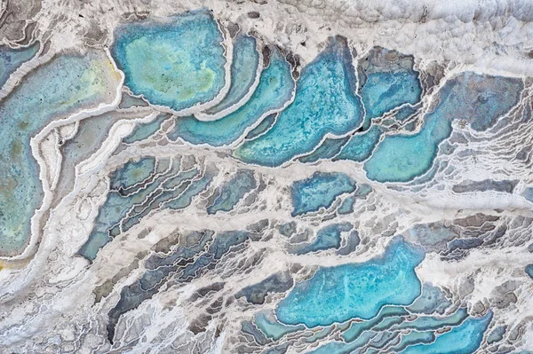 Pamukkale em Turquia ocidental tomada em abril 2019 \ r\n ' tomado em HD — Fotografia de Stock