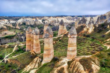 Kapadokya Türkiye'de, 2019 Nisan ayında alınan\r\n' hdr alınan