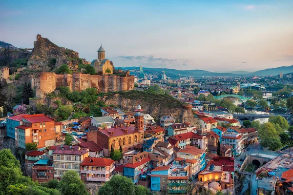 Tiflis centro de La ciudad, Georgia, tomada en abril de 2019 — Foto de Stock