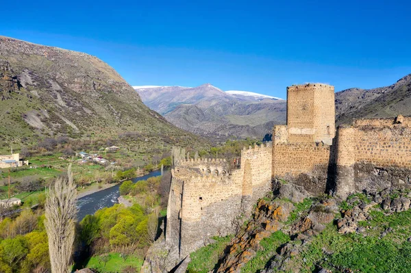 Khertvisi Fortress in Southern Georgia, taken in April 2019\r\n' — Fotografia de Stock