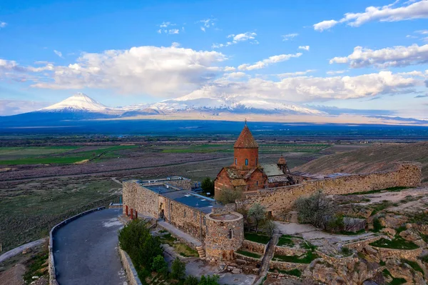 Khor Virab Monastry Ermenistan'da, Nisan 2019'da alınan\r\n' alınan i — Stok fotoğraf