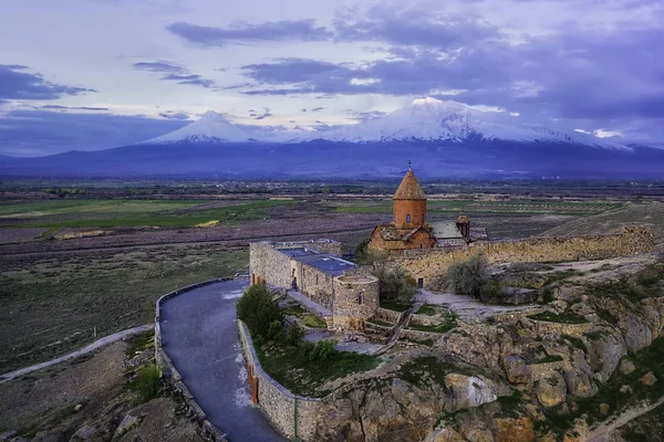 Khor Virab Monastry en Armenia, tomada en abril de 2019 — Foto de Stock