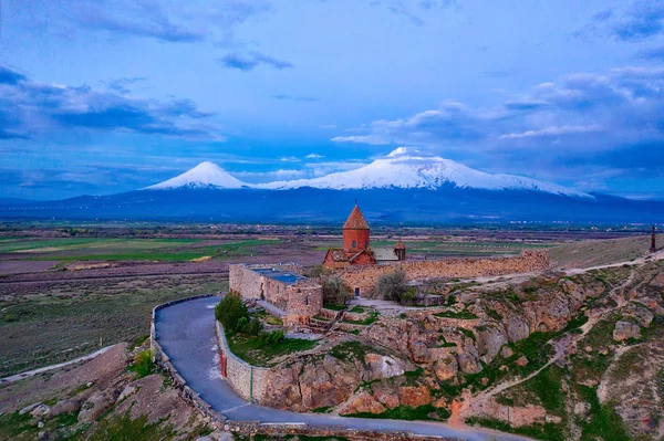 Το μοναστήρι Khor Virab στην Αρμενία, που λήφθηκε τον Απρίλιο του 2019 \ r\n ' έλαβε i — Φωτογραφία Αρχείου