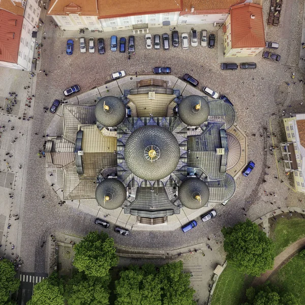 Aerea del centro di Tallinn, Estonia, scattata nel maggio 2019 — Foto Stock