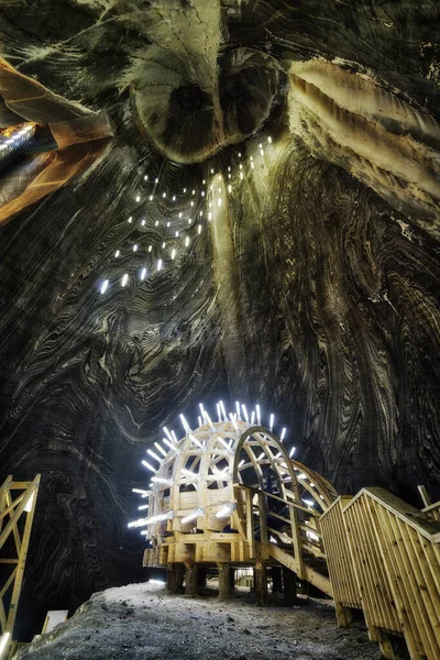 Salina Turda zoutmijn in centraal Roemenië, genomen in mei 2019 — Stockfoto