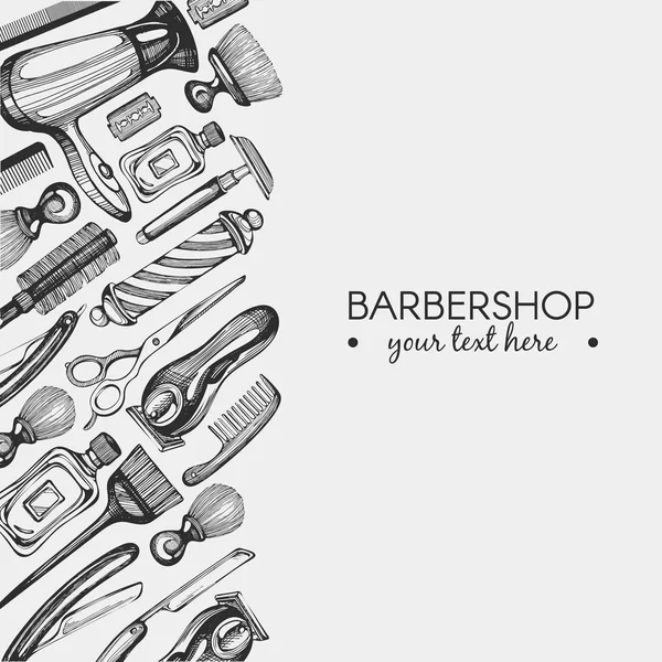 Berber dükkanı için grafik arka plan.