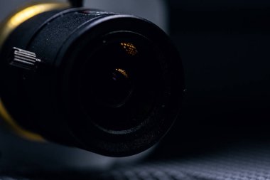 Video kamera lens portre. CCTV güvenlik kamera