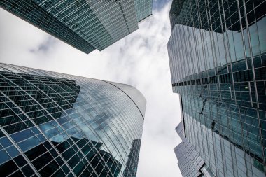 bir modern iş merkezi Moskova şehir göster altından
