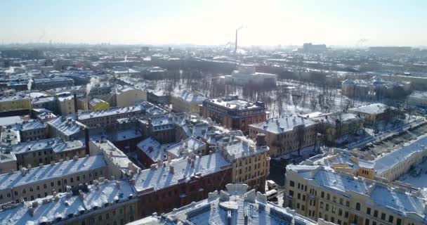 Повітряна панорама міста — стокове відео