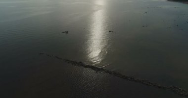 Açık deniz üzerinde uçuş.