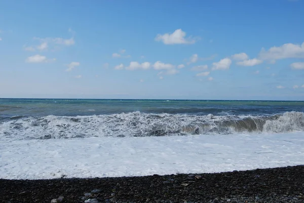 Burze Morze Pogodny Dzień — Zdjęcie stockowe
