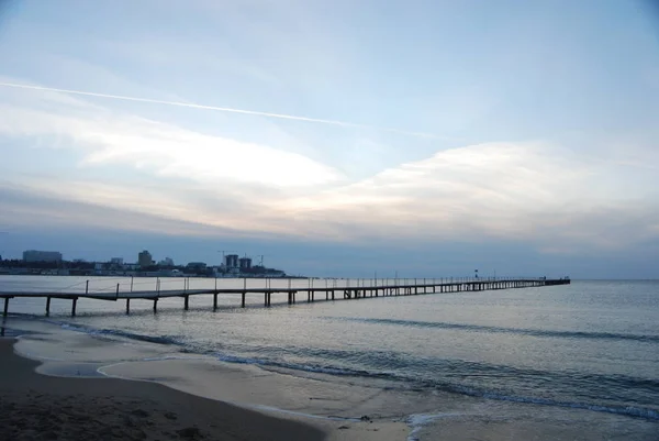 Lugn Kväll Över Havet — Stockfoto