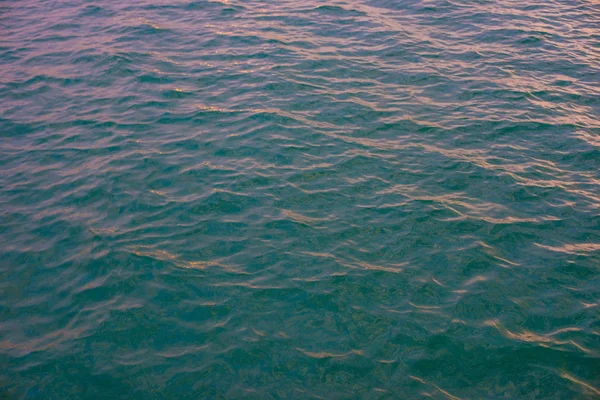 Красива Текстура Морської Води Дрібною Хвилею Вид Зверху Товстий Синьо — стокове фото