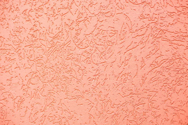 Decorative plaster "bark beetle" orange or terracotta color. Texture — Stock Image Decorative Plaster Bark Beetle Orange Terracotta Color Texture Stock Photo
