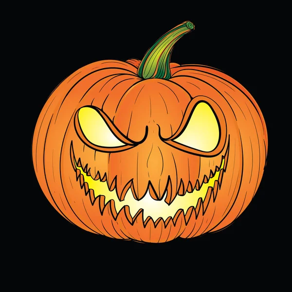 Vetores de Abóbora De Halloween Com Sorriso Assustador Mal Em Engraçado Mão  Doodle Desenho Estilo De Desenho e mais imagens de Arte - iStock