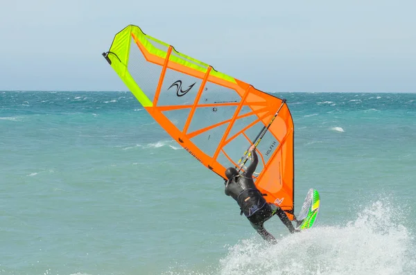 Anapa Russia June 2020 Windsurfer Rides Black Sea — Stock Photo, Image