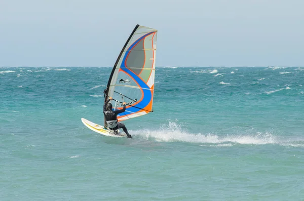 2013 Anapa Russia June 2020 Windsurfer Ride Black Sea — 스톡 사진