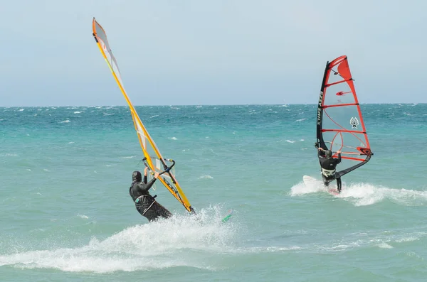 Anapa Rusia Junio 2020 Paseos Windsurf Mar Negro — Foto de Stock