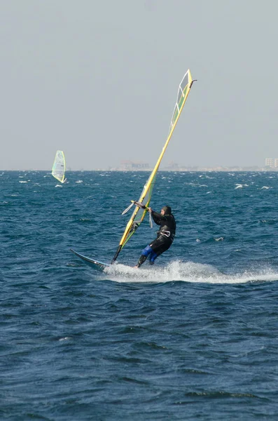 Anapa Russia Червня 2020 Рекреаційний Водний Спорт Віндсерфінг Windsurfer Surfing — стокове фото