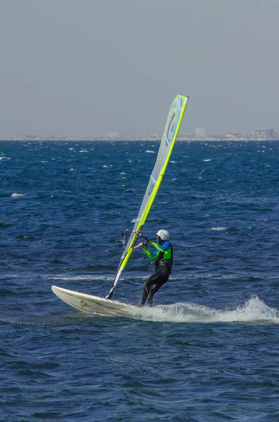 Anapa Russia Червня 2020 Рекреаційний Водний Спорт Віндсерфінг Windsurfer Surfing — стокове фото