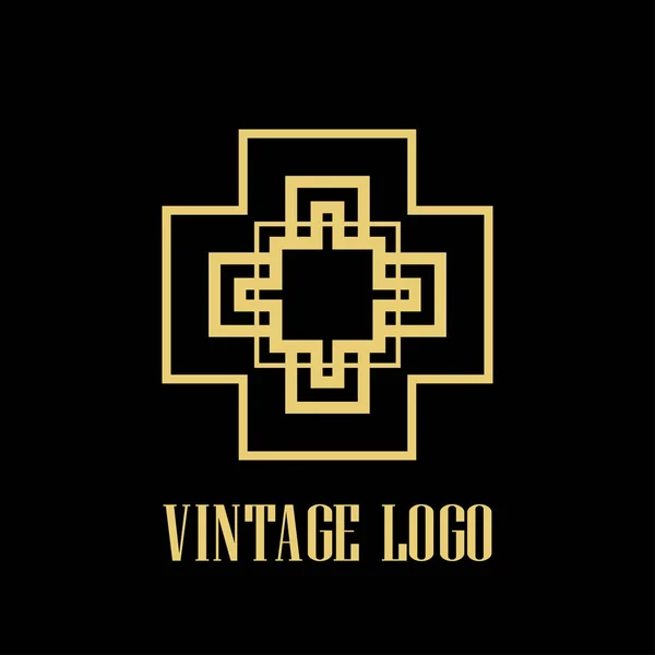 Art Deco Logo — Stok Vektör