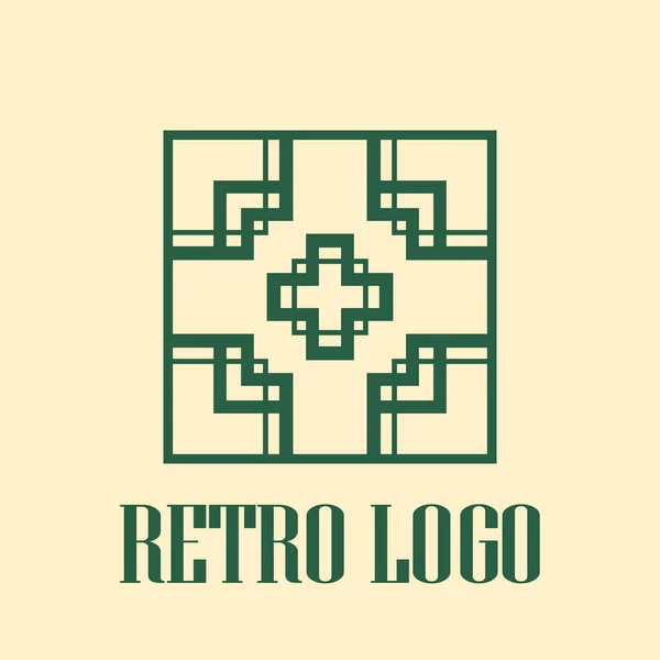 Art deco logo — Stockový vektor