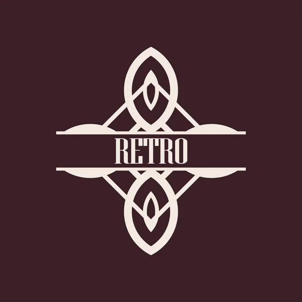 Etiqueta art deco — Vetor de Stock