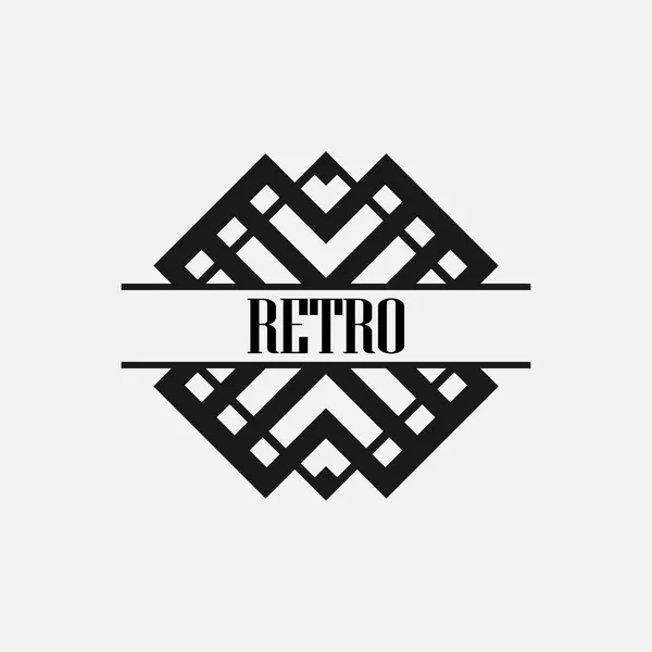 Etiqueta art deco — Vetor de Stock