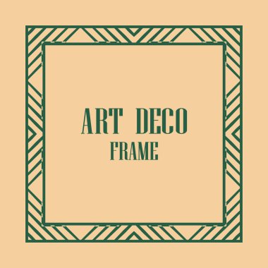 art deco çerçeve