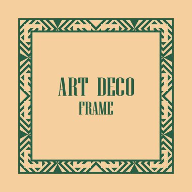 art deco çerçeve