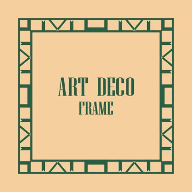 art deco çerçeve