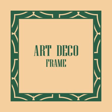 art deco çerçeve