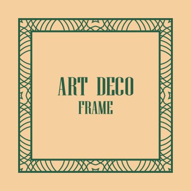 art deco çerçeve