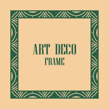 art deco çerçeve