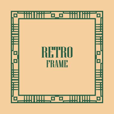 art deco çerçeve