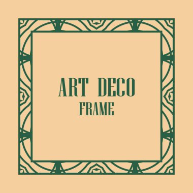 art deco çerçeve